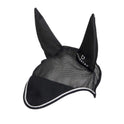 Equestro Cotton Fly Veil And Perforated Mesh Fabric #colour_black