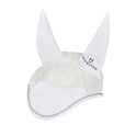 Equestro Cotton Fly Veil And Perforated Mesh Fabric #colour_white
