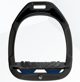 Flex-On Green Composite Inclined Ultra Grip Stirrups - Black/Black/Navy