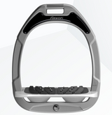 Flex-On Green Composite Inclined Ultra Grip Stirrups - Silver Grey/Grey/Grey