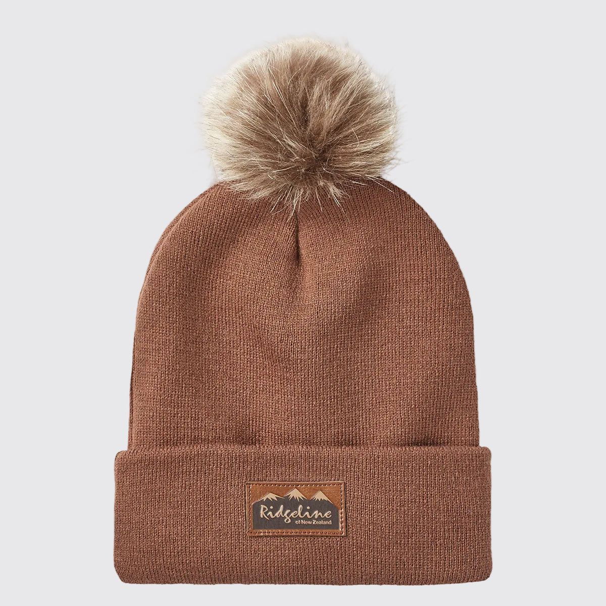 Heritage Fine Knit Bobble Hat - Nutmeg