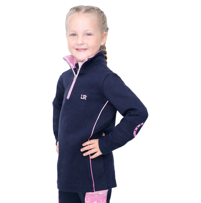 Little Rider Pony Fantasy Sweatshirt #colour_navy-pink