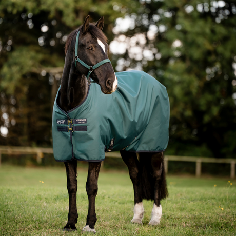 Horseware Ireland Amigo Ripstop 900 50g #colour_dynasty-green-navy-silver