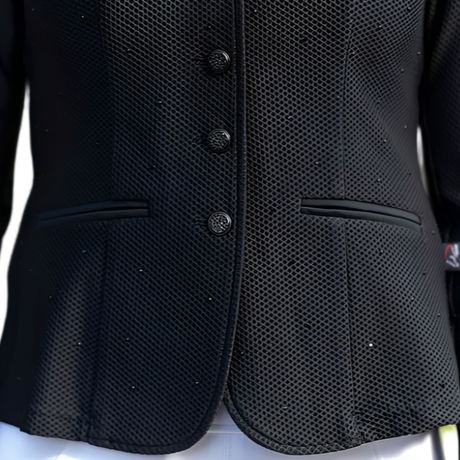 HKM Ladies Competition Jacket -Crystal- #colour_black