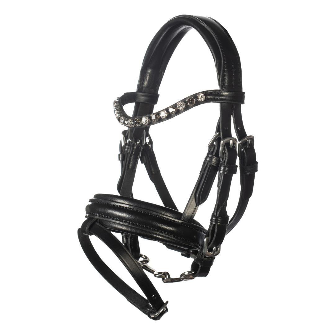 HKM Leather Bridle -Hobby Horsing- #colour_black