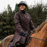 EQUIDRY Women's Bronte Riding Coat with Removable Hood #colour_brown
