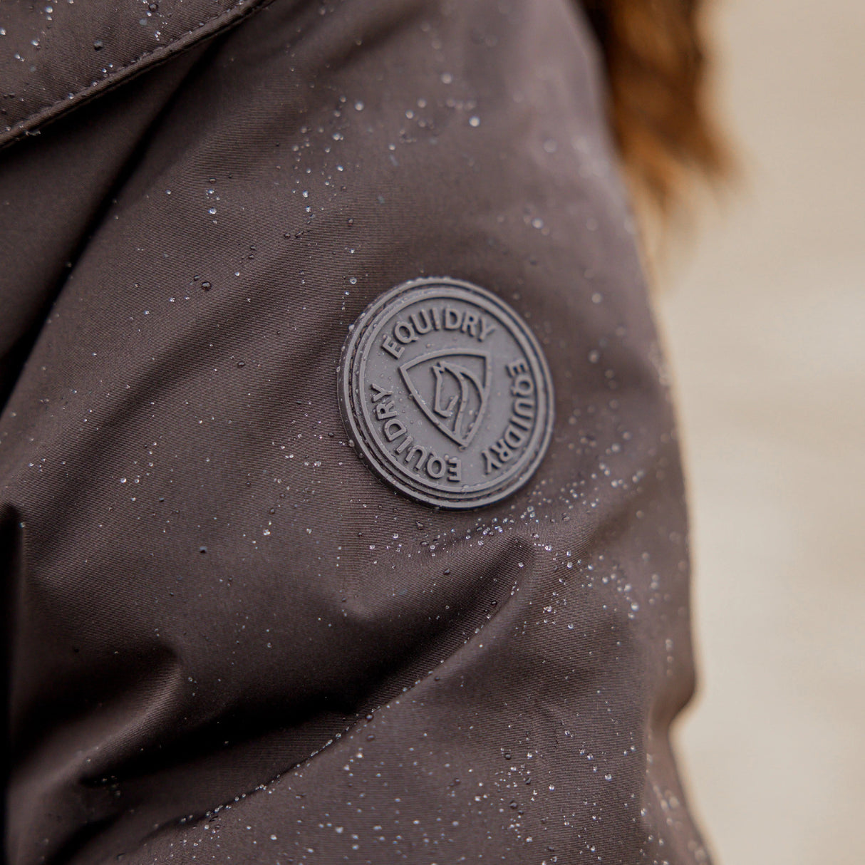 EQUIDRY Women's Talia Waterproof Puffer Jacket #colour_brown