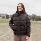 EQUIDRY Women's Talia Waterproof Puffer Jacket #colour_brown