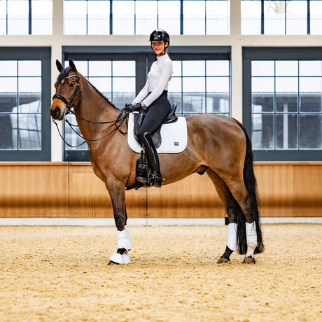 Woof Wear Elite Comfort Mesh Dressage Saddle Pad #colour_white