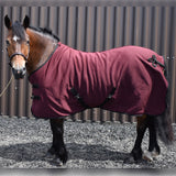 Whitaker Bilbao Bonded Fleece Rug #colour_burgundy-navy