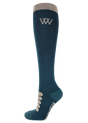 Woof Wear Long Winter Tech Riding Sock #colour_petrol-stone