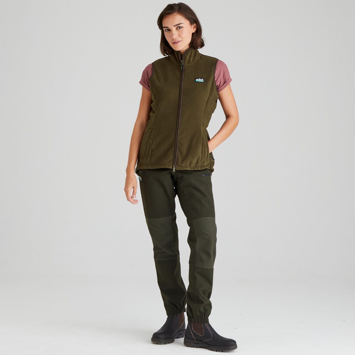 Ridgeline Womens Kodiak Gilet #colour_moody-teak