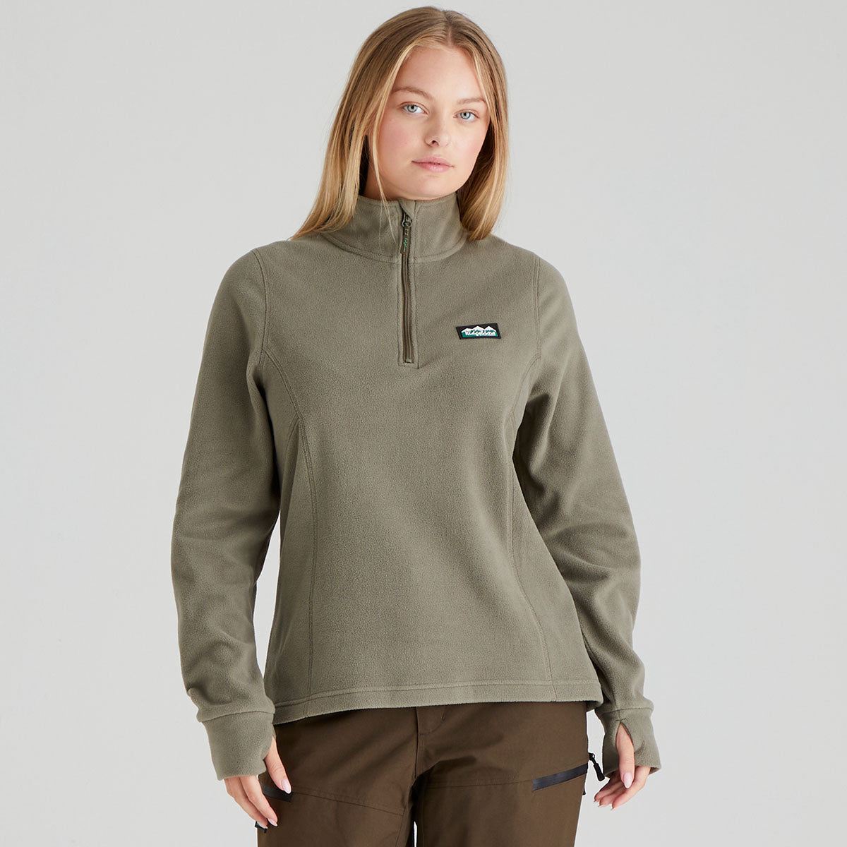 Ridgeline Womens Narvik Fleece - New #colour_smokey-olive