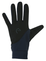 Equitheme Knit Digital Gloves #colour_black-navy