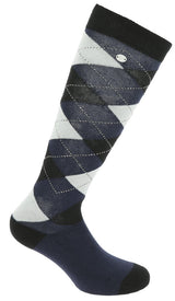 Equitheme Girly Socks #colour_navy-light blue