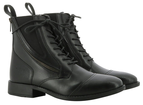 Norton Metal Boots With Zip And Laces #colour_black