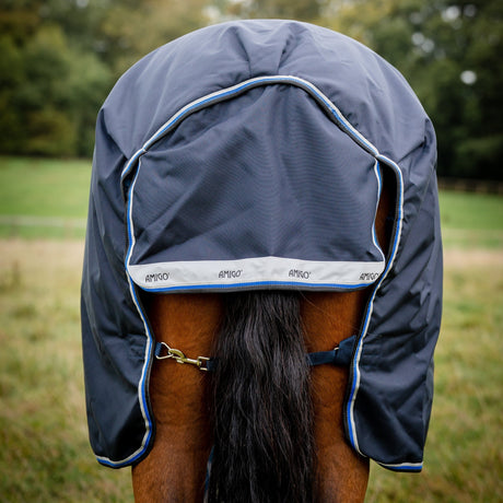 Horseware Ireland Amigo Bravo 12 Original 250g Medium Turnout Rug #colour_navy-strong-blue-silver