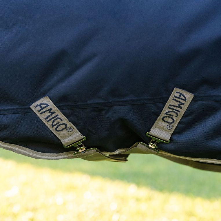 Horseware Ireland Amigo 1200D Plus Pony 50g Turnout Rug #colour_navy-titanium-grey-silver