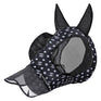Imperial Riding Trail Ride Fly Mask With Nose #colour_black-aop