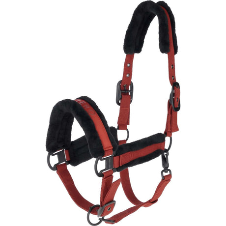 Covalliero Fleece Head Collar #colour_rust