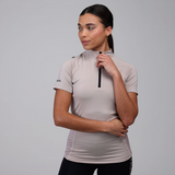 Shires Aubrion Ladies React Short Sleeve Base Layer #colour_sand