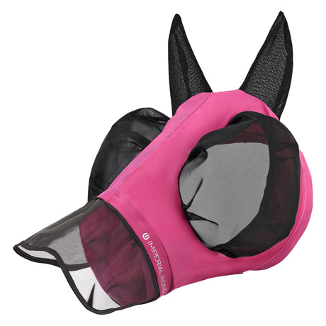 Imperial Riding Trail Ride Fly Mask With Nose #colour_pink