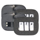Imperial Riding Square Glitter Competition Number - Pack of 2 #colour_gun-metal