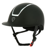 Equitheme Glint Mat Helmet #colour_black-silver