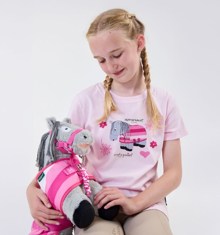 Horseware Ireland Children's Crafty Pony T-Shirt #colour_pink