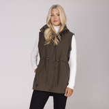 Shires Aubrion Heritage Unisex Gilet #colour_dark-olive
