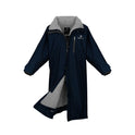 EQUIDRY Women's Thick Fleece Evolution Stowaway Hood #colour_navy-grey