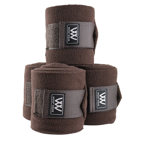 Woof Wear Polo Bandages (Set of 4) #colour_chocolate