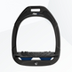 Flex-On Green Composite Inclined Ultra Grip Stirrups - Black/Black/Navy