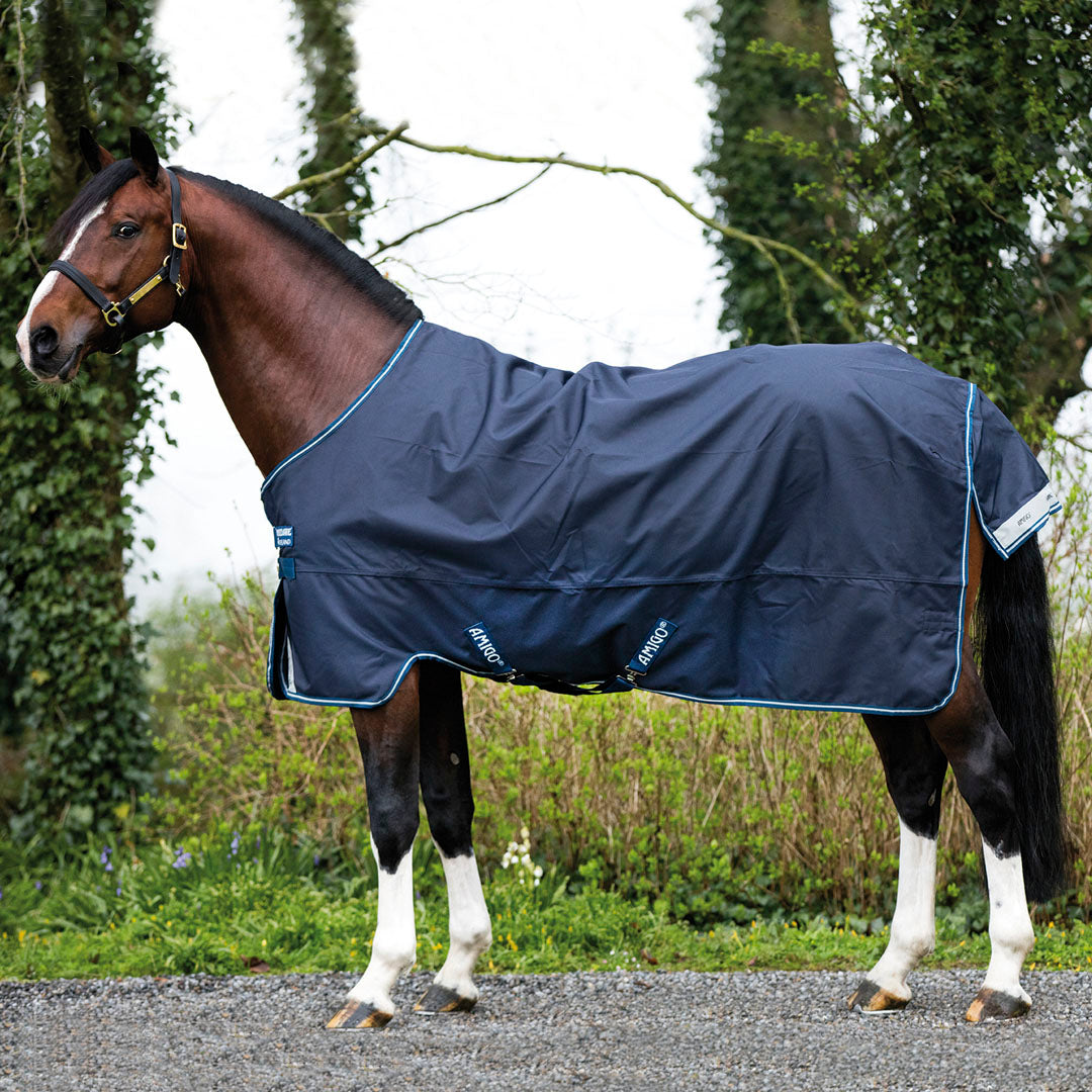 Horseware Ireland Amigo Bravo 12 Original 0g Lite Turnout Rug #colour_navy-navy-white