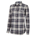 Hoggs of Fife Eilidh Ladies Flannel Shirt #colour_marled-navy