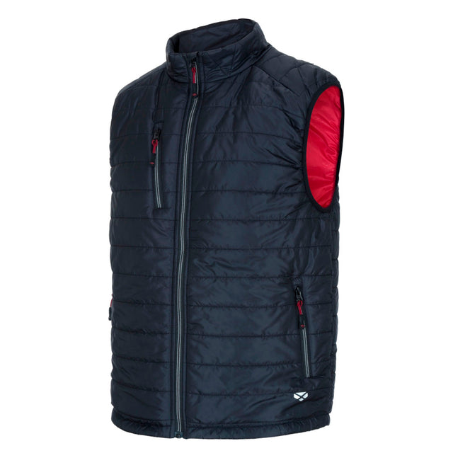 Hoggs of Fife Granite Men's Rip-Stop Gilet #colour_black-red