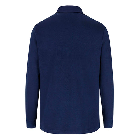 Hoggs of Fife Heriot Men's Long Sleeve Rugby Shirt #colour_navy