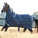 Horseware Ireland Rhino Plus Lite 0g #colour_navy-check-indigo