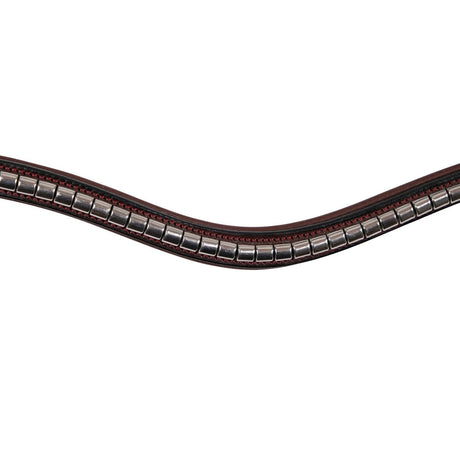 Montar Browband With Silver Clinchers #colour_brown