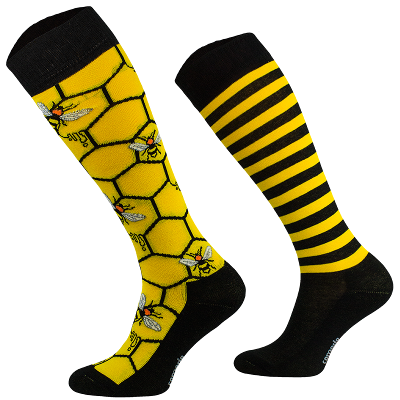 Comodo Lustige Socken für Erwachsene, Bienen