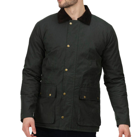 Regatta Professional Pensford Insulated Wax Jacket #colour_dark-green