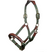 HKM Luna Leather & Nylon Head Collar #colour_green-brown