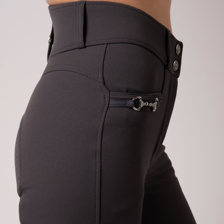 Montar Molly Highwaist Full Grip Breeches #colour_grey