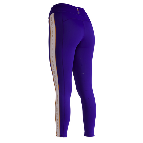 Shires Aubrion Ladies Team Shield Riding Tights #colour_blue