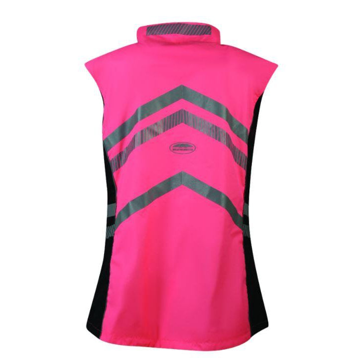 Weatherbeeta Reflective Lightweight Waterproof Vest #colour_pink