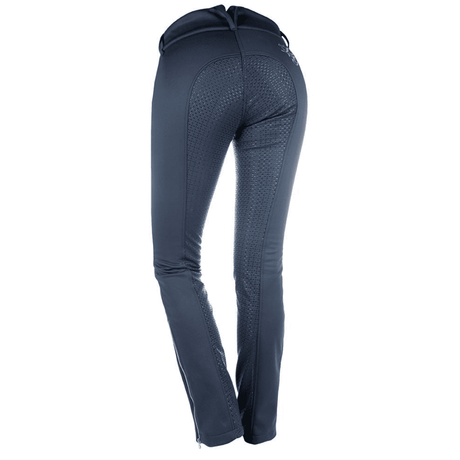 HKM Moena Softshell Plain Jodhpur Riding Breeches #colour_deep-blue