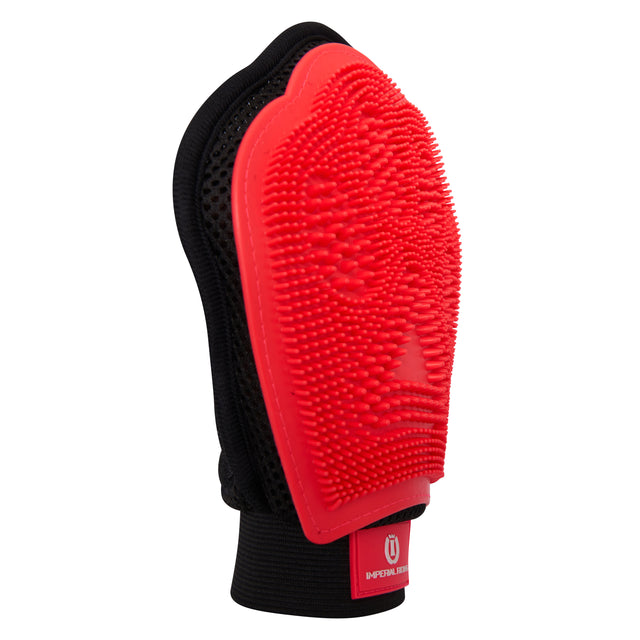 Imperial Riding Star Care Massaging Grooming Glove #colour_diva-pink