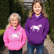 British Country Collection Dancing Unicorn Childs Hoodie