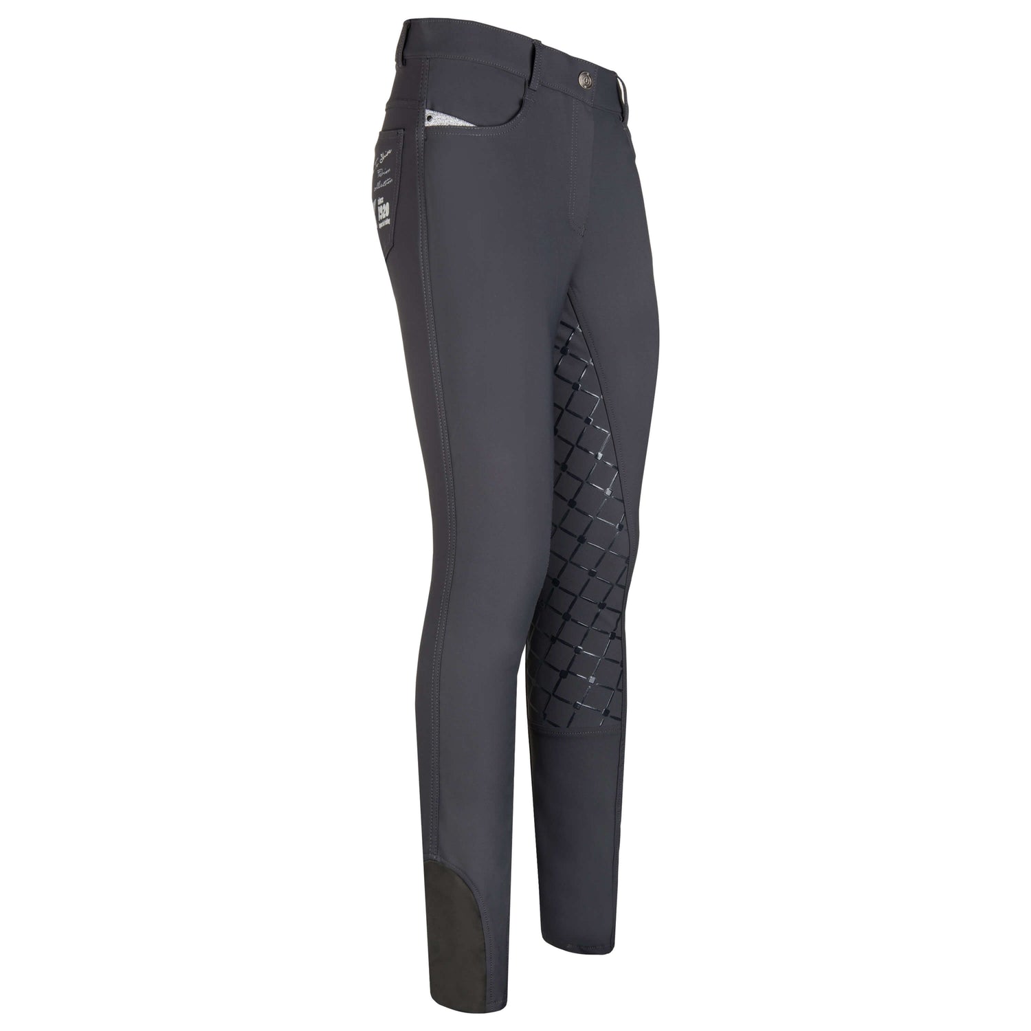 Imperial Riding Full Grip Breeches #colour_dark-grey